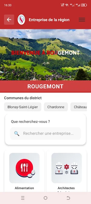 Entreprises de la région Screenshot 1