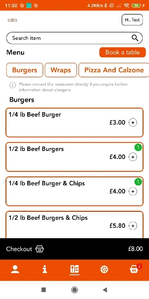 Aroma Takeaway Screenshot 1