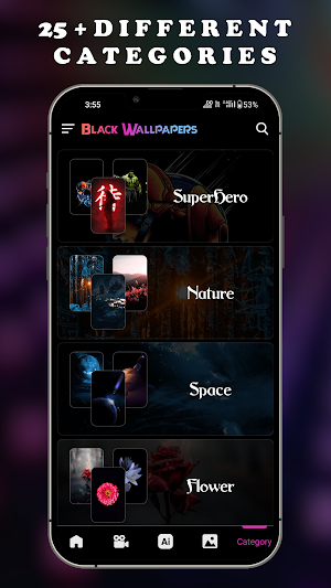 Black Wallpaper HD Background Screenshot 2