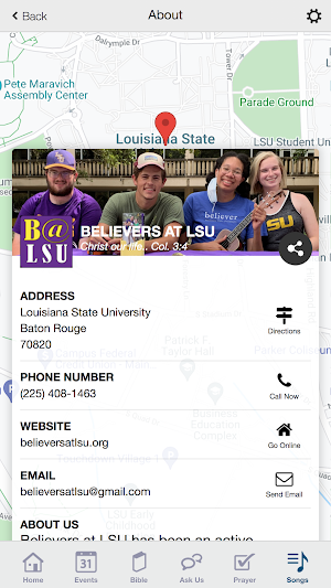 Believers at LSU App Screenshot 2