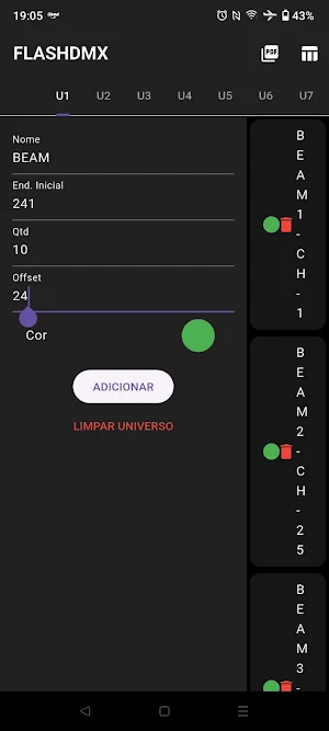 FlashDMX_Patch Screenshot 2