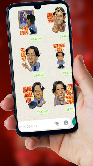 WA Lucu Bergerak Kocak Stiker Screenshot 3