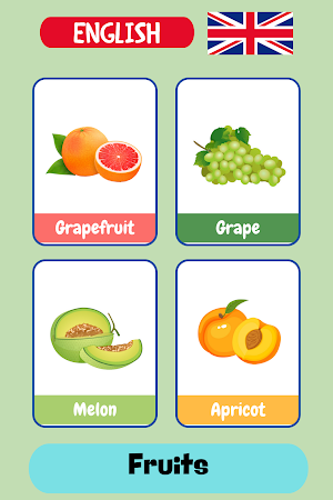 I Learn Fruits and Vegetables Screenshot 0