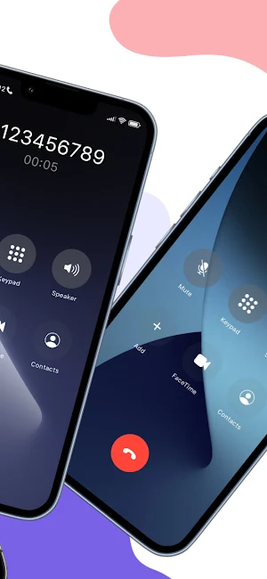 iCall Screen - Phone OS Dialer Screenshot 1