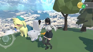 3D runner in sky - go only up! Screenshot 3