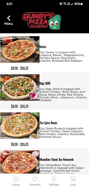 Gumby’s Pizza Columbia Screenshot 2