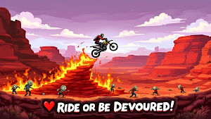 Zombie Bike Escape: Bike Stunt Screenshot 1