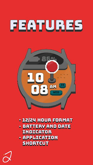 Simple Retro Watch Face Screenshot 1