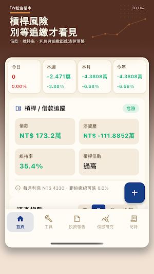 TW投資帳本 -台股、期貨、美股、加密資產、損益即時更新 Screenshot 2