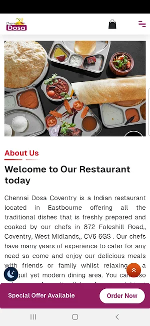 Chennai Dosa Coventry Screenshot 3