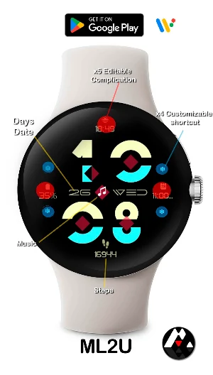 ML2U 190 Watch Face Screenshot 1