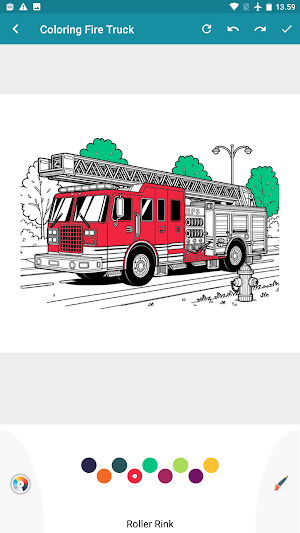 Fire Truck coloring book Screenshot 1