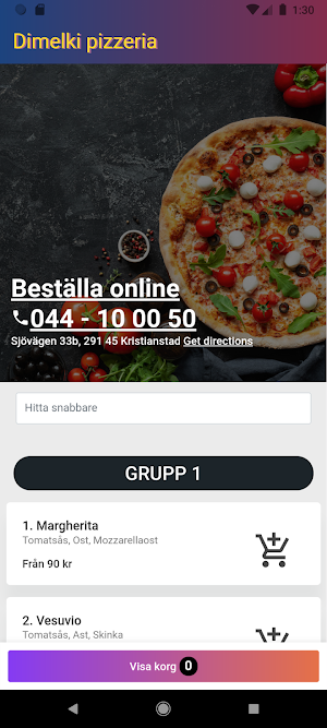 Dimelki Pizzeria Screenshot 1