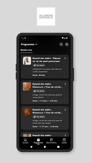 Les Jardins Suspendus Spa Bio Screenshot 2