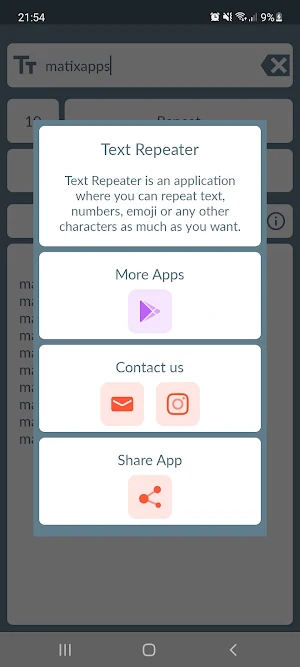 Text Repeater Screenshot 3