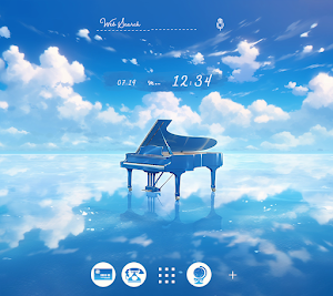 Piano in the Clouds Theme Screenshot 0