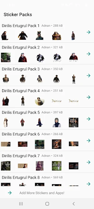 Dirilis Ertugrul Ghazi Sticker & Ertugrul Stickers Screenshot 0