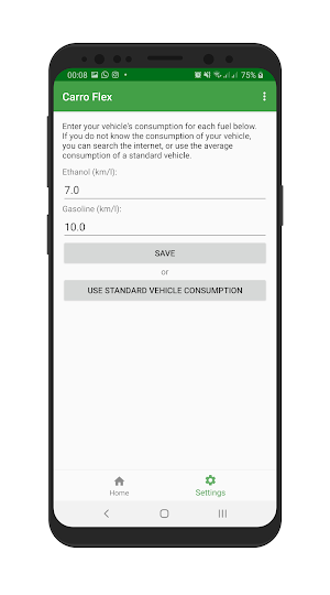 Car Flex - Ethanol or Gasoline Screenshot 1
