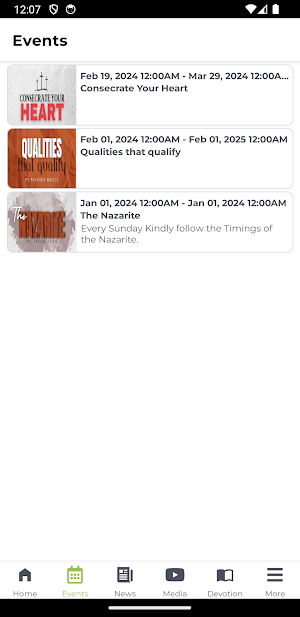 AG Church App Screenshot 1