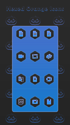 Hexed Blue Icons Screenshot 1