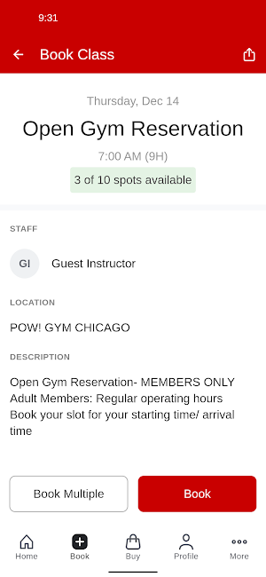 POW! Gym Screenshot 2