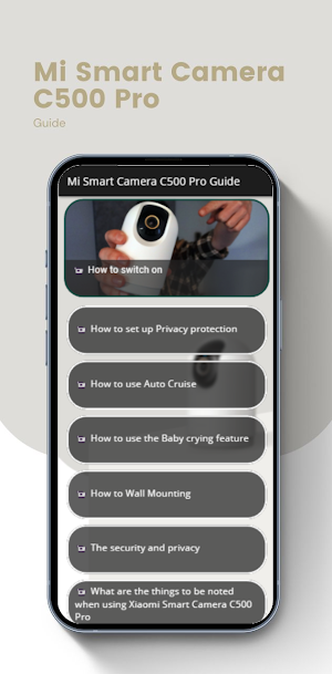 Mi Smart Camera C500 Pro Guide Screenshot 1