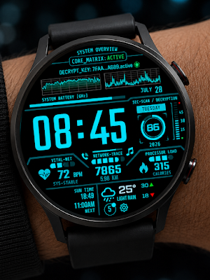 Cipher Dashboard Watch Face Screenshot 3