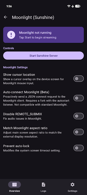 Mirroring (AirPlay & Sunshine) Screenshot 1