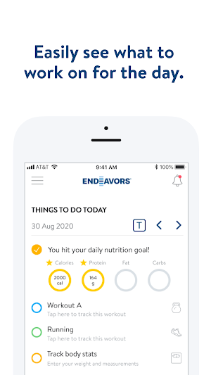 Endeavors Wellness App Screenshot 2