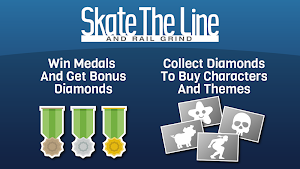 Skate The Line Rail Grind Fun Screenshot 1