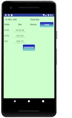 Hedge Betting Calculator Screenshot 2