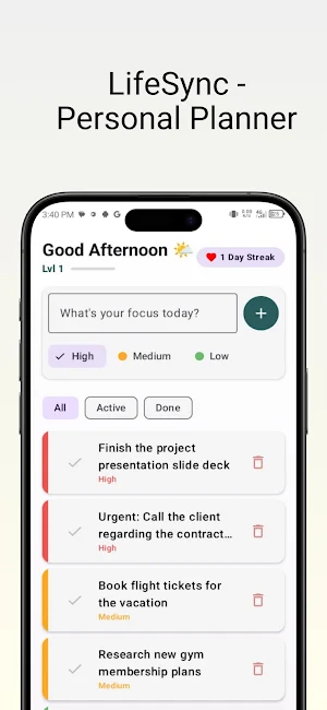 LifeSync - Personal Planner Screenshot 0