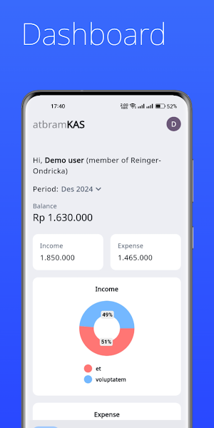 Kas - Buku keuangan komunitas Screenshot 0