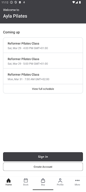 Ayla Pilates Screenshot 1