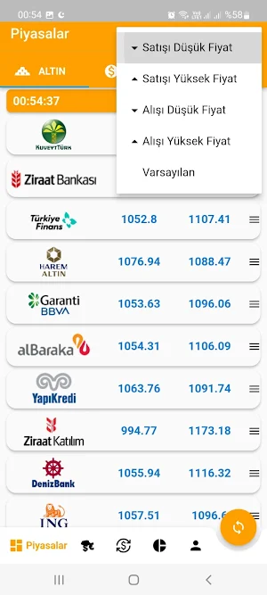 Banka Döviz Kurları Screenshot 2