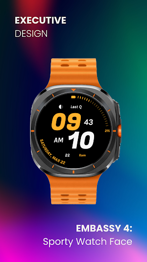 Embassy 4: Sporty Watch Face Screenshot 2