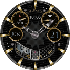 SilverWheel Watch Face Wear OS Screenshot 1