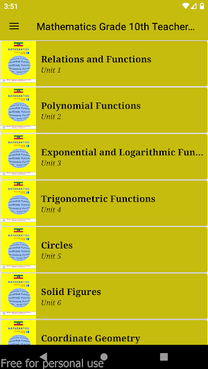 Maths Grade 10th Teacher Book Screenshot 0