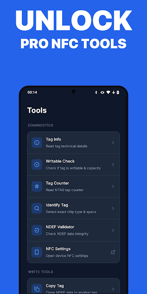 NFC Tool: Reader & Writer Screenshot 2