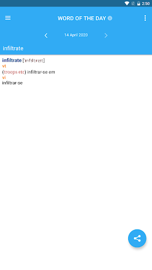 Collins Portuguese Dictionary Screenshot 2
