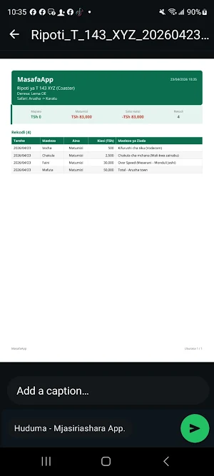 Masafa App Screenshot 2