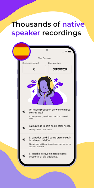 Improve Spanish listening Screenshot 1