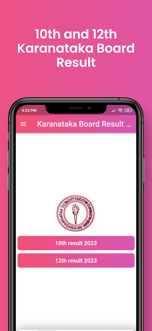 Karnataka Board Result 2023 Screenshot 1