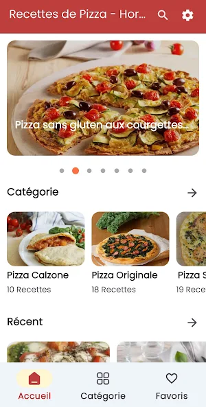 Recettes de Pizza - Hors Ligne Screenshot 0
