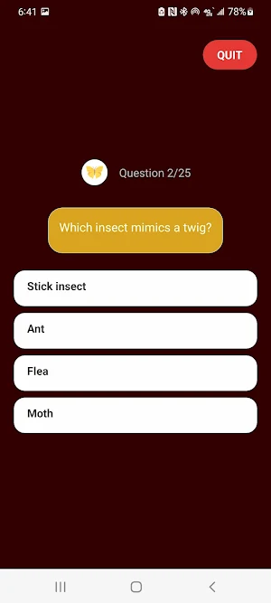 Entomology Quiz screenshot 3
