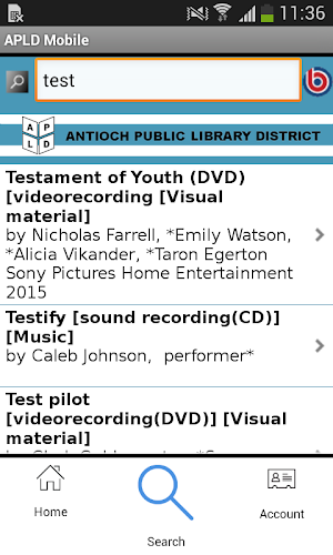 Antioch District Library App Screenshot 2