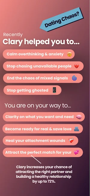 Clary AI - Dating & Breakups Screenshot 1