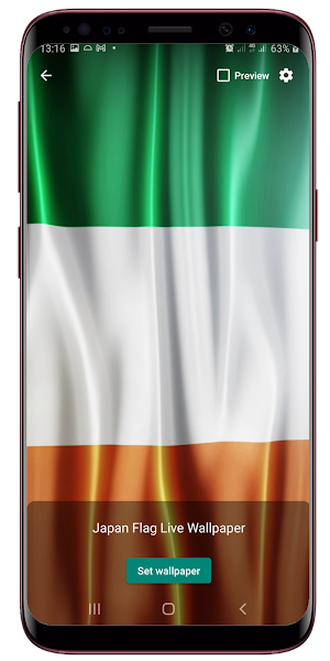 Ireland Flag Live Wallpaper Screenshot 1