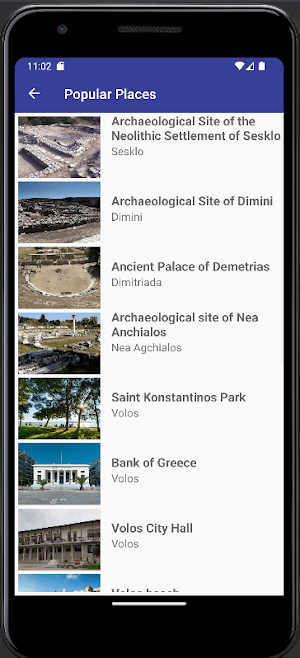 Volos Tourist Guide Screenshot 2
