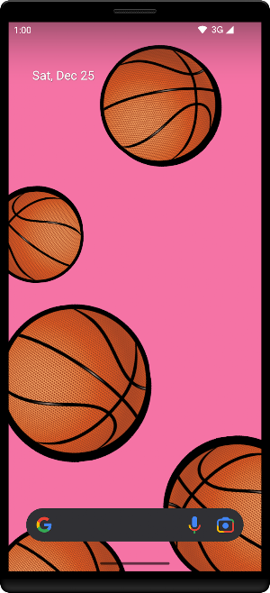 Basketballs Live Wallpaper Screenshot 2